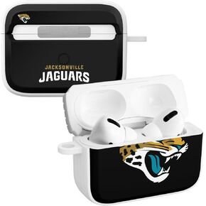 غطاء حماية HDX من السيليكون من GAME TIME Jacksonville Jaguars متوافق مع Apple AirPods Pro 1 & 2 (أسود كلاسيكي) in Kuwait