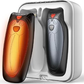 Zgrmbo 2 Pack Hand Warmers Rechargeable with 10000mAh Charging Case(up to 90hrs), Reusable Electric Handwarmer, Hot Hands Hand Warmers for Hunting, Camping Gear, Golf, Outdoors, Gifts for Women, Men