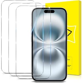 2+3 واقي شاشة لهاتف iPhone 15 مع 3 عبوات من الأفلام الواقية للشاشة من الزجاج المقوى و2 واقي عدسة الكاميرا [صلابة 9H] [خالية من الفقاعات] طبقة واقية in Kuwait