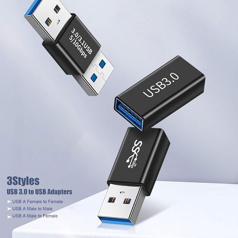 USB C 3.1 Adpter, 3Styles of USB C 3.1 to USB C Adapters-USB C Male to Male,C Female to Female,C Male to Female-Type C Adpter Compatible with MacBook,Nintendo Switch,Thunderbolt3 and More in Kuwait