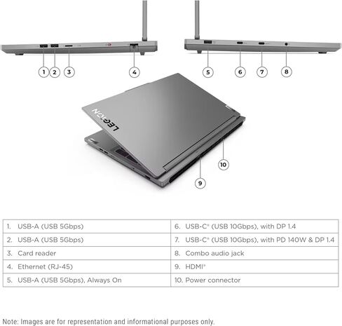 لاب توب لينوفو ليجن 5i للألعاب، انتل i7-14650HX، رام 32 جيجا DDR5، 2 تيرابايت PCle SSD، 16 بوصة WQXGA (2560x1600)، Nvidia G-Force RTX 4060، W11 Home in Saudi Arabia