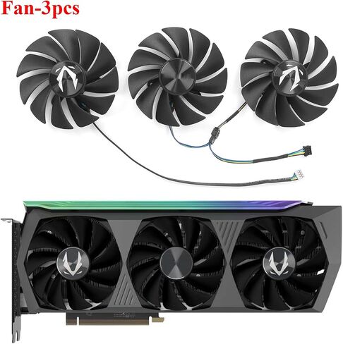 مروحة بطاقة الرسومات inRobert 88 مم GA92S2U RTX3070 RTX3080 لمبرد بطاقة الفيديو Zotac RTX 3070 3080 Ti AMP Holo (مجموعة كاملة من المروحة) in Kuwait