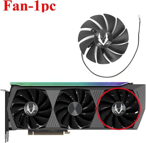 مروحة بطاقة الرسومات inRobert 88 مم GA92S2U RTX3070 RTX3080 لمبرد بطاقة الفيديو Zotac RTX 3070 3080 Ti AMP Holo (مجموعة كاملة من المروحة) in Kuwait