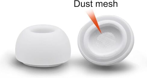 أطراف وسائد أذن من السيليكون من TENOC، وسائد أذن بديلة متوافقة مع AirPods Pro 1st 2nd، 3 أزواج S M L، أبيض in Kuwait