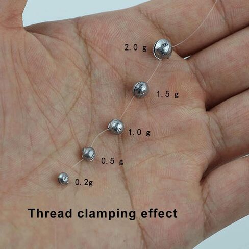 100PCS Fishing Weights Sinkers - Removable Weights Sinkers - 5 sizes to choose from - （ 1/55 oz，1/35 oz, 1/28 oz, 1/19 oz, 5/71 oz.）, big, Brack in Saudi Arabia
