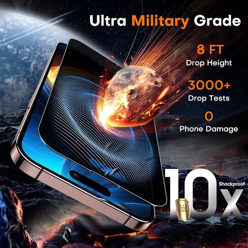 TOCOL for iPhone 16 Pro Privacy Screen Protector [True 25°Anti Spy], [9H+ Hardness] Tempered Glass for iPhone 16 Pro Full Coverage Screen Protector, Easy Installation, 2 Pack in Saudi Arabia