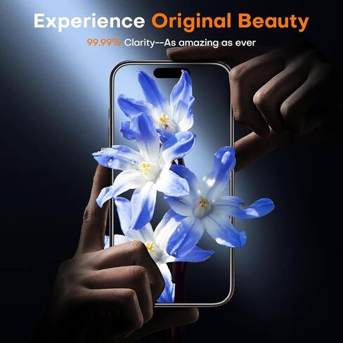 TOCOL for iPhone 16 Pro Privacy Screen Protector [True 25°Anti Spy], [9H+ Hardness] Tempered Glass for iPhone 16 Pro Full Coverage Screen Protector, Easy Installation, 2 Pack in Saudi Arabia