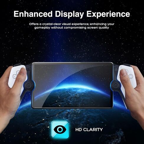 TNP 2-Pack Tempered Glass Screen Protector for PlayStation Portal Remote Player - 8-inch Transparent Clear Screen Protector for PS5 Portal - 9H Anti-Scratch Tempered Glass for PlayStation Portal in Saudi Arabia