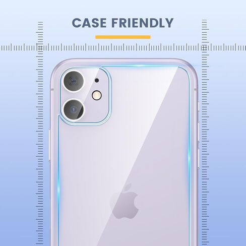 Maxdara [6 in 1 for iPhone 11 Screen Protector (6.1 inches), 2 Pack iPhone 11 Back Screen Protector with 2 Pack Front Screen Protector and Camera Lens Protector, 9H Hardness, Ultra HD in Kuwait