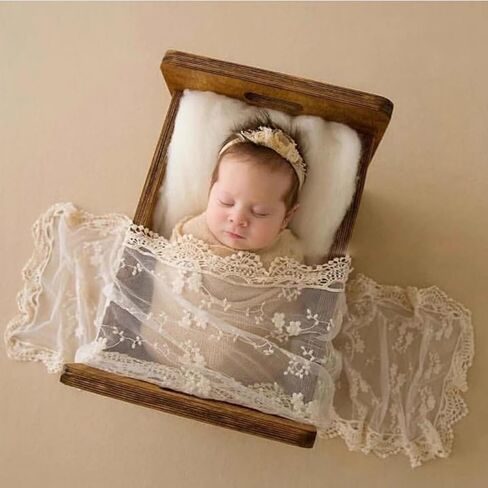 Luxury Baby Photography Props Blanket Newborn Photo Shoot Outfits Lace Blanket for Baby Boys Girls Wrap Photoshoot in Saudi Arabia