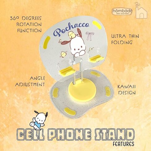 Cell Phone iPad Tablet Stand Rotate Adjustable Cradle Holder for Desk Table Universal Portable Foldable Plastic Cute Kawaii Anime Kitty Bunny Dog (Pinkuromi) in Saudi Arabia