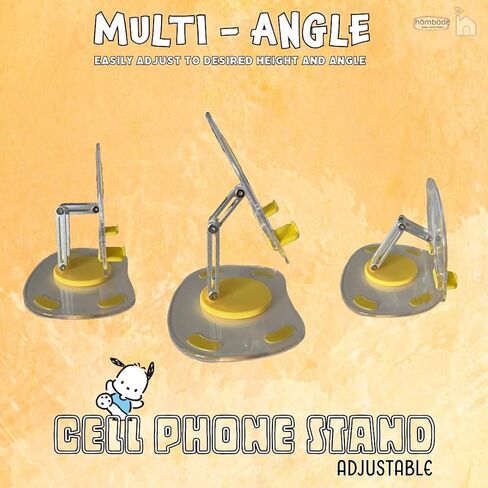 Cell Phone iPad Tablet Stand Rotate Adjustable Cradle Holder for Desk Table Universal Portable Foldable Plastic Cute Kawaii Anime Kitty Bunny Dog (Pinkuromi) in Saudi Arabia