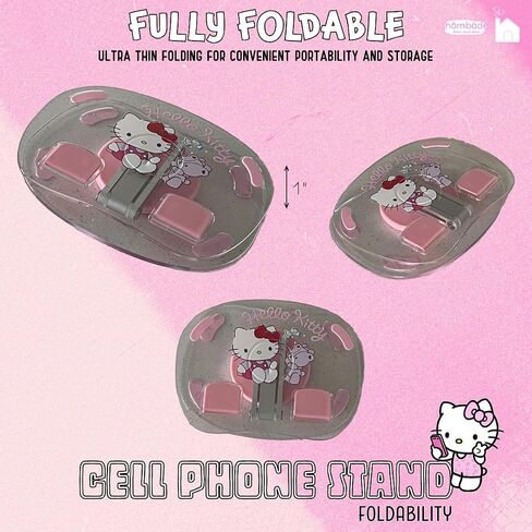 Cell Phone iPad Tablet Stand Rotate Adjustable Cradle Holder for Desk Table Universal Portable Foldable Plastic Cute Kawaii Anime Kitty Bunny Dog (Pinkuromi) in Saudi Arabia