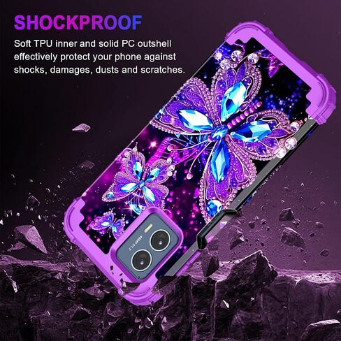Miqala for Moto G 5G 2024 Case,Glow in The Dark Three Layer Heavy Duty Shockproof Full Body Protection Hard Plastic Bumper+Soft Silicone Protective Case for Motorola Moto G 5G 2024,Dark in Kuwait