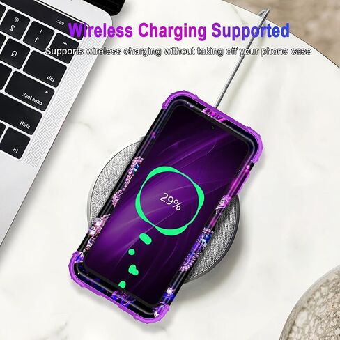 Miqala for Moto G 5G 2024 Case,Glow in The Dark Three Layer Heavy Duty Shockproof Full Body Protection Hard Plastic Bumper+Soft Silicone Protective Case for Motorola Moto G 5G 2024,Dark in Kuwait