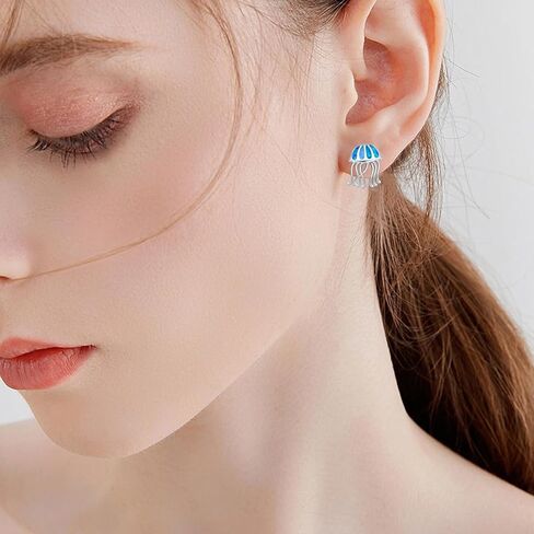 Mushroom Earrings Dinosaur Mushroom Stud Earrings Red Mushroom Jewelry Gifts for Women in Saudi Arabia