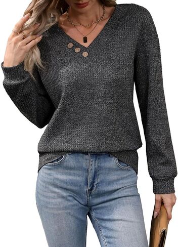 سترة نسائية كاجوال بأكمام طويلة ورقبة على شكل حرف V من أجل G وPL in Kuwait