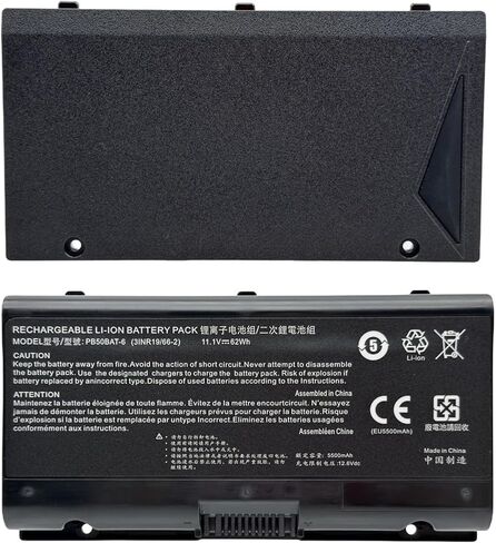 بطارية PB50BAT-6 لـ Clevo PB51RF-G PB70EF-G PB71EF-G لـ PowerSpec 1720 1520 لـ Sager NP8371 NP8377 NP8451 NP8454 Schenker XMG Pro 15 15-M19 17-E20 17-M19 Cjscope MX756 Hasee A7000 in Kuwait