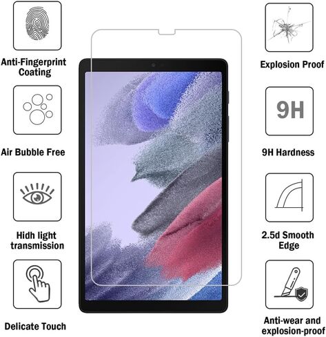 Screen Protector for Samsung Galaxy Tab A7 Lite (8.7 Inch) Tempered Glass Film Anti Scratch,Bubble Free,High Definition（2 Pack） in Saudi Arabia