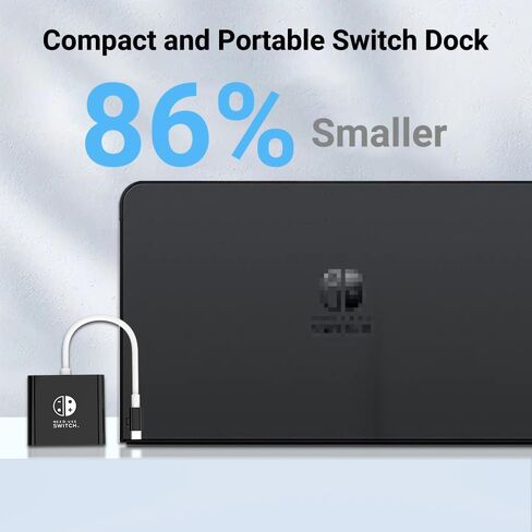 Switch Dock for Nintendo Switch Docking Station, Upgrade for Nintendo Switch Dock with 4K HDMI USB 3.0 100W USB-C Charging Port, Portable Switch TV Dock Adapter Charing Docking Station in Saudi Arabia