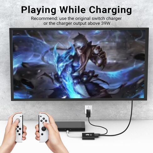 Switch Dock for Nintendo Switch Docking Station, Upgrade for Nintendo Switch Dock with 4K HDMI USB 3.0 100W USB-C Charging Port, Portable Switch TV Dock Adapter Charing Docking Station in Saudi Arabia