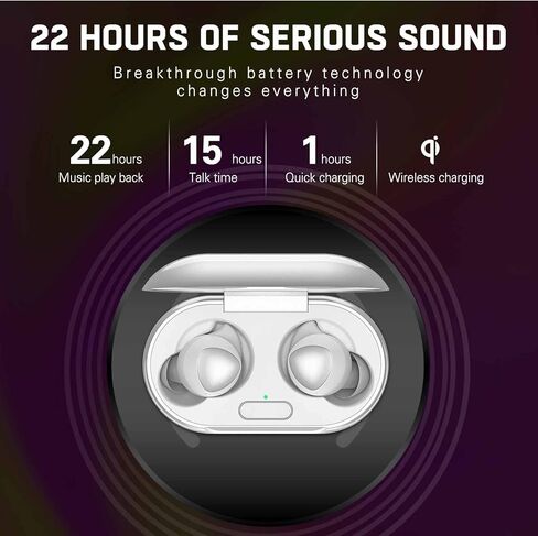 UrbanX Street Buds Plus for Samsung galaxys Z Fold3 5G - True Wireless Earbuds w/Hands Free Controls (Wireless Charging Case Included) - Black in Kuwait