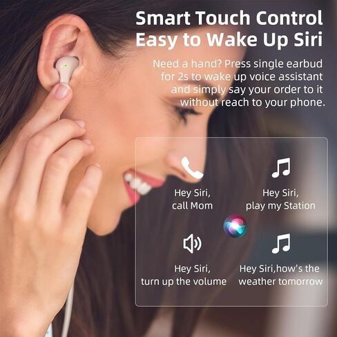 5.3 Wireless Earbuds for iPhone 16 15 Pro Max,Samsung S24 S23 S22 Ultra Flip Fold,Noise Canceling Bluetooth Headphones Stereo in-Ear Earphones Gaming Ear Buds Mic Deep Bass for Pixel OnePlus, Black in Kuwait