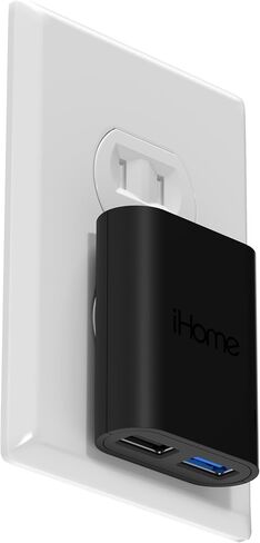 شاحن حائط بمنفذين USB من iHome: شاحن USB متعدد المنافذ AC Pro، ومحول قابس USB ووحدة شحن الهاتف، وقابس حائط USB مزدوج، وشاحن USB مسطح بمنفذين ومحول حائط USB in Kuwait
