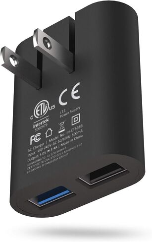 شاحن حائط بمنفذين USB من iHome: شاحن USB متعدد المنافذ AC Pro، ومحول قابس USB ووحدة شحن الهاتف، وقابس حائط USB مزدوج، وشاحن USB مسطح بمنفذين ومحول حائط USB in Kuwait