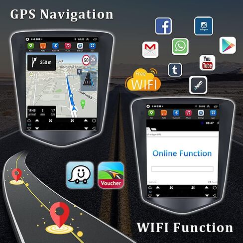 راديو سيارة Android 10.1 لسيارة شيفروليه كروز J300 2008 - 2012 9.7 بوصة HD شاشة تعمل باللمس ستيريو سيارة مع مستقبل راديو FM بلوتوث واي فاي GPS، دعم رابط المرآة، مضخم الصوت، SWC، إعداد EQ + كاميرا احتياطية in Saudi Arabia