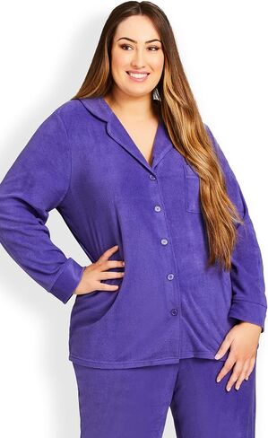 AVENUE Women's Plus Size Top Button Up in Saudi Arabia