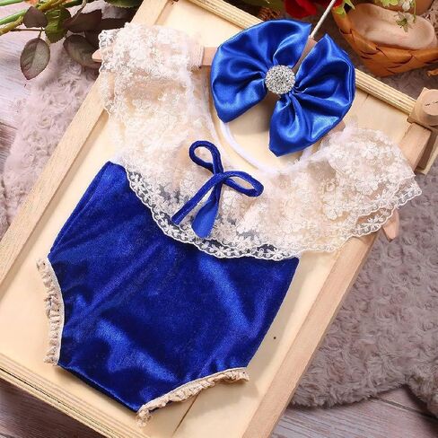 Christmas Newborn Photography Outfits Girl Newborn Photography Props Headress Romper Baby Photo Shoot Outfits in Saudi Arabia