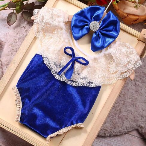 Christmas Newborn Photography Outfits Girl Newborn Photography Props Headress Romper Baby Photo Shoot Outfits in Saudi Arabia