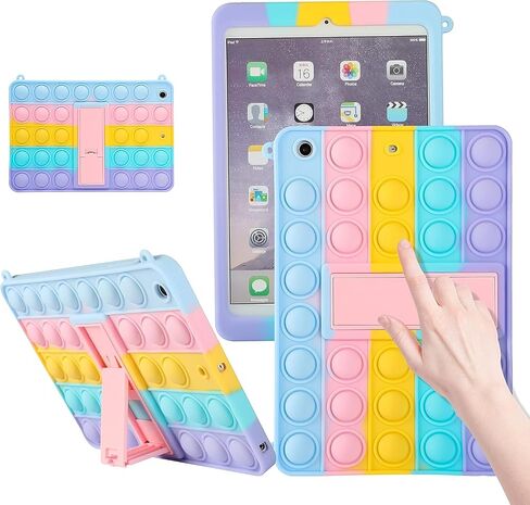 حافظة Boaretiu لجهاز iPad الجيل العاشر مقاس 10.9 بوصة - لطيفة للنساء والفتيات وناعمة ومضحكة وجميلة للأطفال والمراهقين والأولاد، غطاء Kawaii عصري بتصميم فريد من نوعه حالات جمالية in Kuwait