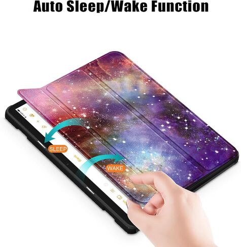Case for Amazon Fire HD 10 Tablet 10.1" Inch Display (13th Generation, 2023 Released) - Lightweight Tri-fold Stand Cover Case + 1 Screen Protector and 1 Stylus (Forest Dusk) in Saudi Arabia