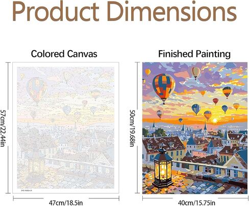 JATOK Paint by Numbers Kit for Adults Beginners, Flowers DIY Easy Acrylic Oil Painting by Numbers on Canvas, Paint-by-Numbers Drawing Kits for Gift Home Wall Decor Without Frame 16x20in in Saudi Arabia
