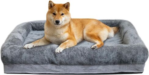 Dog Beds for Extra Large Dogs,Memory Foam Pet Couch Bed Waterproof Dog Couch with Removable Cover,Nonskid Bottom(No Side, 38 * 27.5 * 3.5inch) in Saudi Arabia