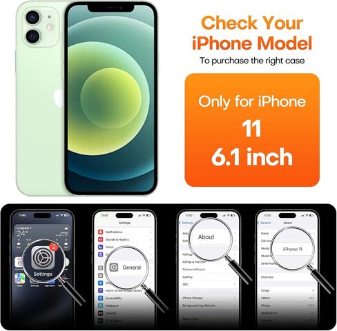 CellEver Heavy-Duty Silicone Case for iPhone 11 - Military Drop Protection, Elevated Screen & Camera Protection, Scratch-Free Interior, Bright Red in Saudi Arabia