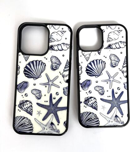 Compatible for iPhone 13 Case, Coastal Beach Summer Blue Ocean Seashell Aesthetic Protective Phone Case (for iPhone 13), RUI-97A-A in Kuwait
