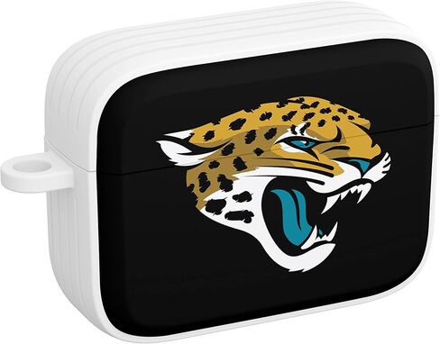 غطاء حماية HDX من السيليكون من GAME TIME Jacksonville Jaguars متوافق مع Apple AirPods Pro 1 & 2 (أسود كلاسيكي) in Kuwait