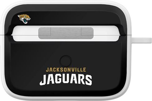 غطاء حماية HDX من السيليكون من GAME TIME Jacksonville Jaguars متوافق مع Apple AirPods Pro 1 & 2 (أسود كلاسيكي) in Kuwait