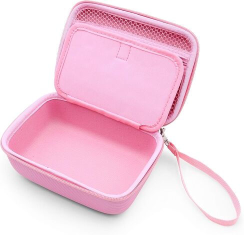 حافظة كاميرا CASEMATIX باللون الوردي متوافقة مع كاميرا Kidizoom Camera Pix Plus وكاميرا Dragon Touch الفورية وملحقات ألعاب الكاميرا - تتضمن الحافظة فقط in Kuwait