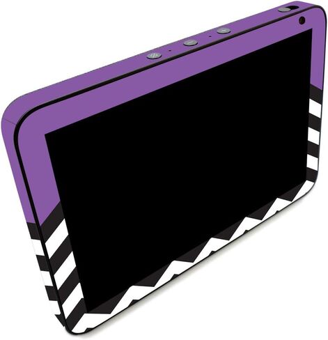 MightySkins Skin for Amazon Echo Show 8 (Gen 1) - Purple Chevron | Protective Viny wrap | Easy to Apply and Change Style | Made in The USA in Saudi Arabia