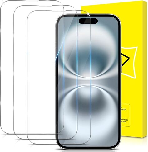 2+3 واقي شاشة لهاتف iPhone 15 مع 3 عبوات من الأفلام الواقية للشاشة من الزجاج المقوى و2 واقي عدسة الكاميرا [صلابة 9H] [خالية من الفقاعات] طبقة واقية in Kuwait