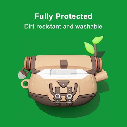 Cute Case Cover Compatible with AirPods Pro 1st/2nd with Luminous Pendant&Carabiner,Funny Unique 3D Soft Silicone Shockproof Protective Skin Case Cover for Airpod Pro 1 2 Case-Korok Yahaha in Saudi Arabia