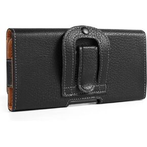 Horizontal Cell Phone Holsters Belt Clip Case Belt Pouch for Men Compatible for iPhone 16 15 14 13 12 11 Pro XR Galaxy S24 S23 S22 S21 S20 S10e A10e Note 10 Pixel 9 Pro 8a Xiaomi 14 13 (Small)