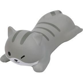 CHUYI Ergonomic Wrist Rest for Mouse, Cute Cat Shape Wrist Pillow Mouse Non-Slip Cushion for Wrist, Mini Wrist Support Soft Small Pad for Office Decompression Relexing Rebound Tools (Grey)