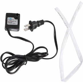 Generic Water Pump, Fountain Pump Submersible Water Pump Mini Submersible Water Pump IPX8 Waterproof Adjustable Quiet Pump for Cat, Aquarium, Fish Tank, Pond, Hydroponics, Statuary Black