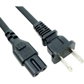 MaxLLTo Replacement Power Cable for Lenovo Laptop Notebook Charger AC Adapter 6ft Long Black 2 Prong AC Wall Plug Cable Cord