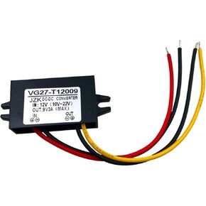 JZK Car Power Converter 12V to 9V 3A DC/DC Duck Converter Module for Phone car Audio Radio LED Display